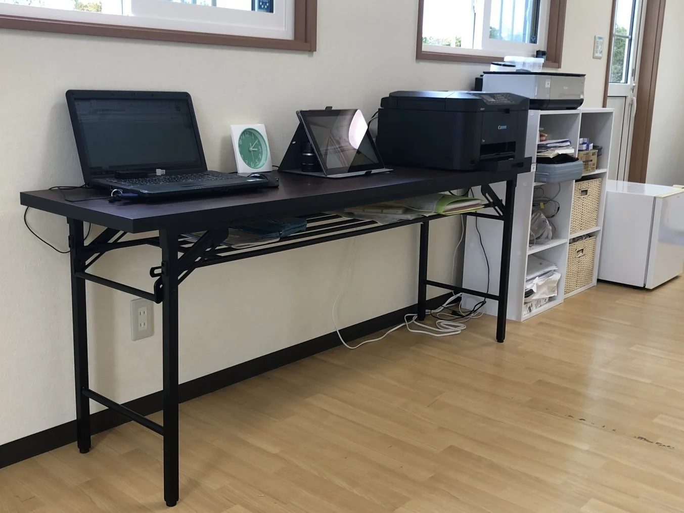 ノートPCとプリンターを使った医療業務の継続実験